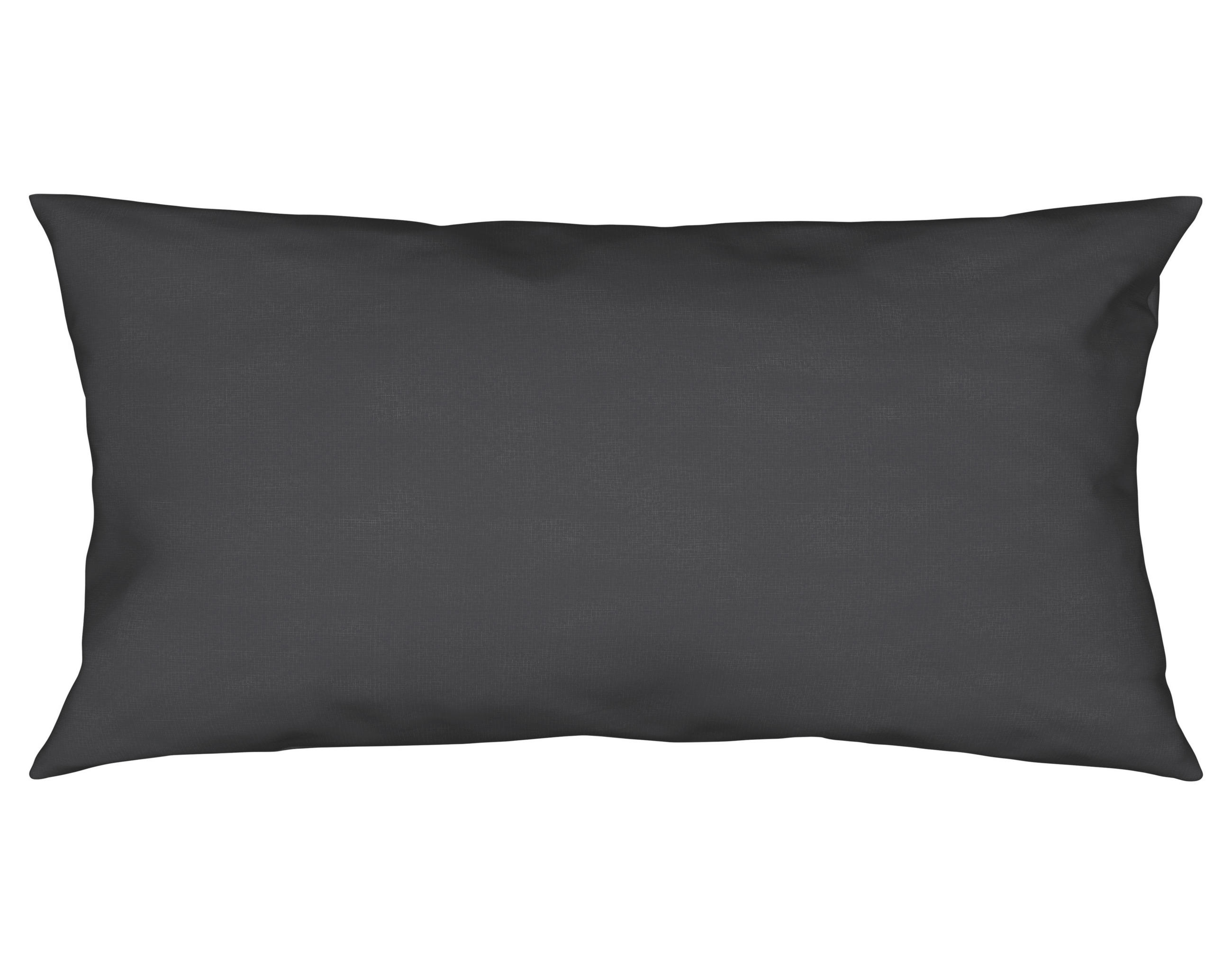 KISSENHÜLLE Trigaza 40/80 cm  - Anthrazit, KONVENTIONELL, Textil (40/80cm) - Bio:Vio