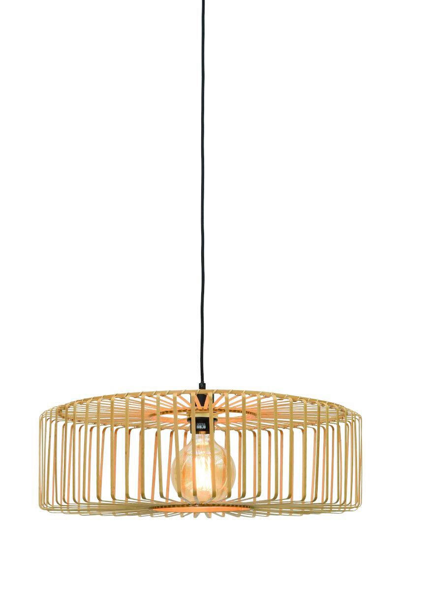HÄNGLAMPA GOOD&MOJO  60/20 cm  - naturfärgad, Trend, trä (60/20cm) - Good & Mojo