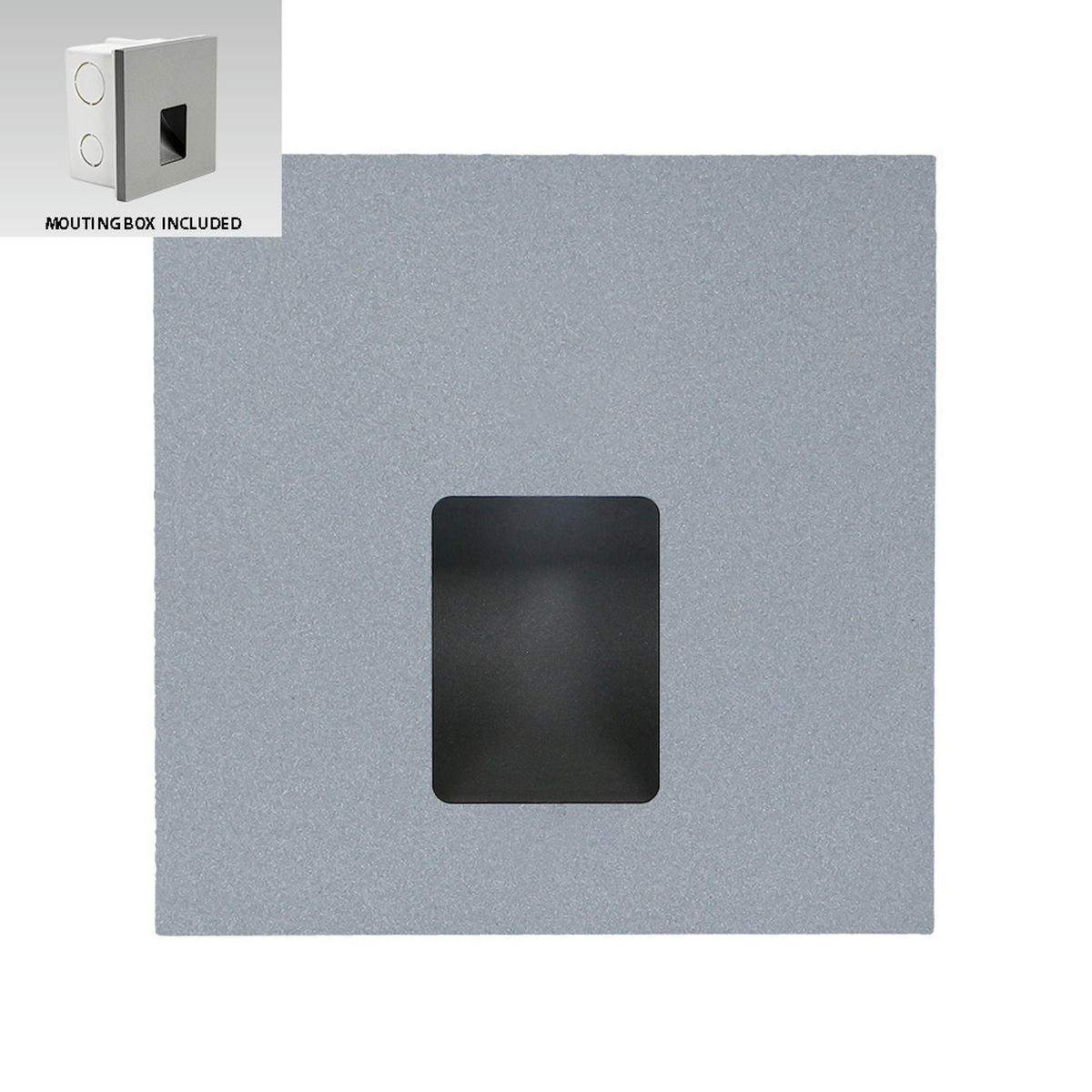 SPOTLÁMPA - sötétszürke, Basics, műanyag (8.7/8.7/7cm)