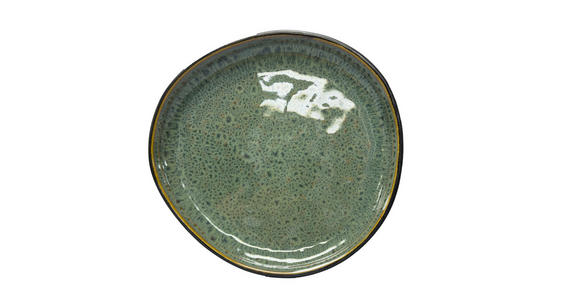 DESSERTTELLER Grün 22,6/22,3 cm SØREN GREEN - Grün, Trend, Keramik (22,6/22,3cm) - Novel