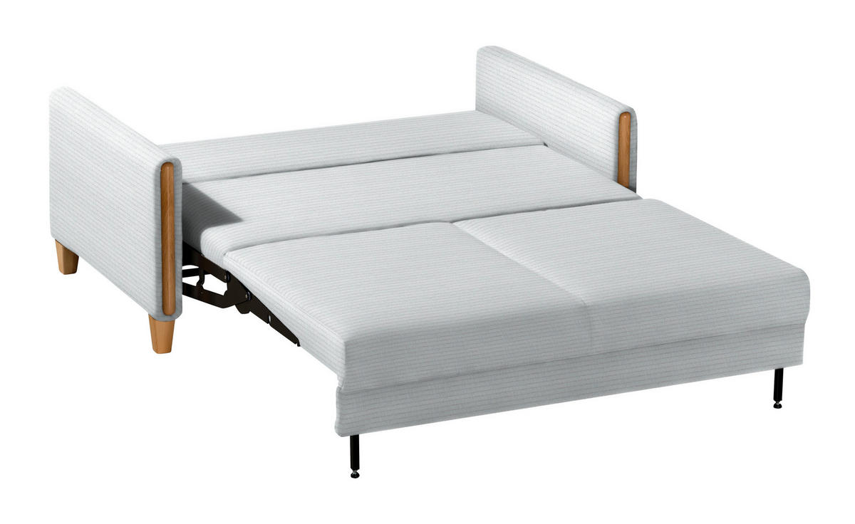SCHLAFSOFA in Holz, Textil Buchefarben, Hellgrau  - Buchefarben/Hellgrau, Design, Holz/Textil (174/88/104cm) - Niels Andersson