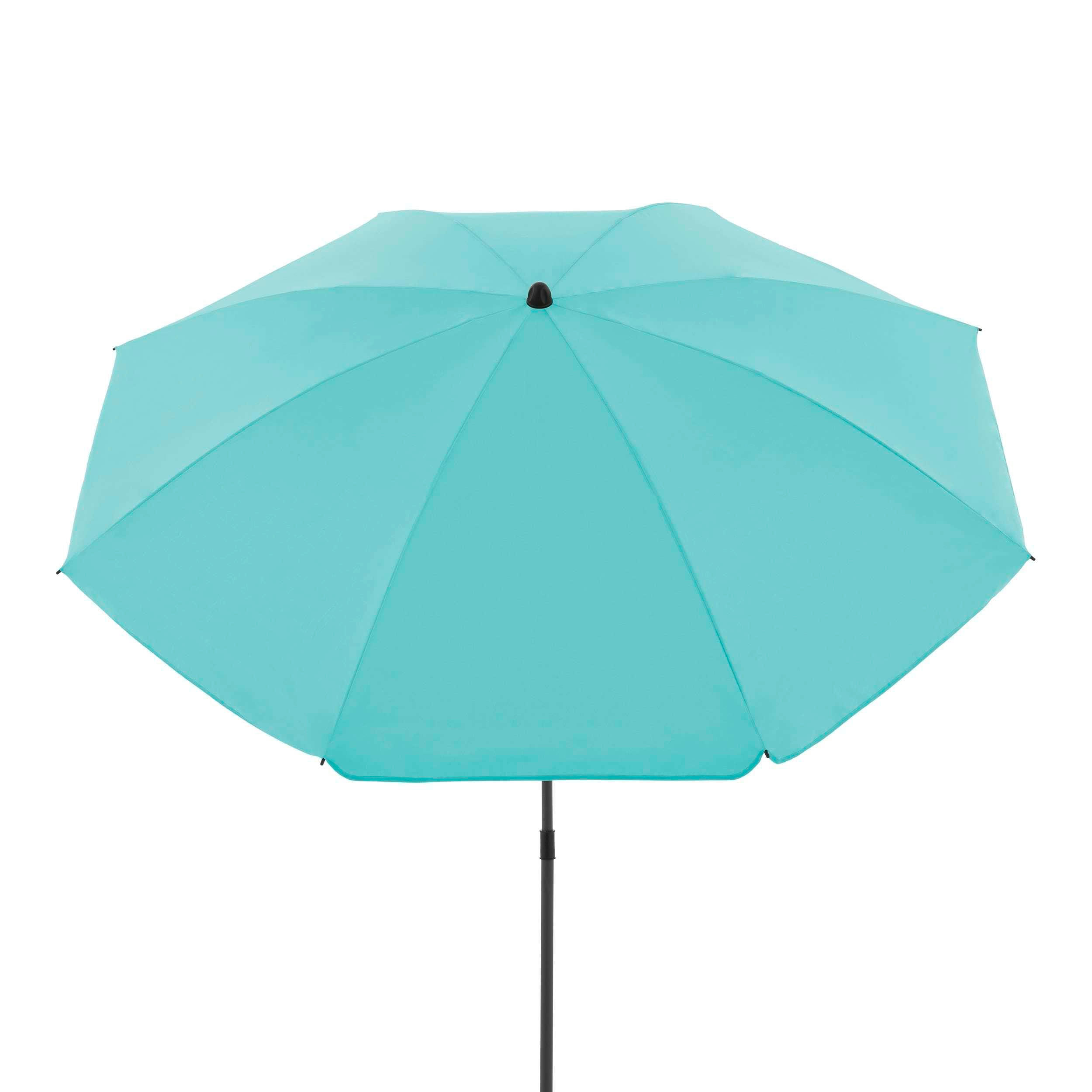 SONNENSCHIRM 160 cm Hellblau  - Anthrazit/Hellblau, Design, Textil/Metall (160/160cm) - Doppler