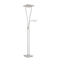 STEHLEUCHTE HELIA 57/57/197,5 cm    - Nickelfarben, Design, Metall (57/57/197,5cm)