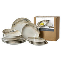 KOMPLETT SERVIS Arezzo 12 delar  - vit/beige, Basics, keramik - Ritzenhoff Breker