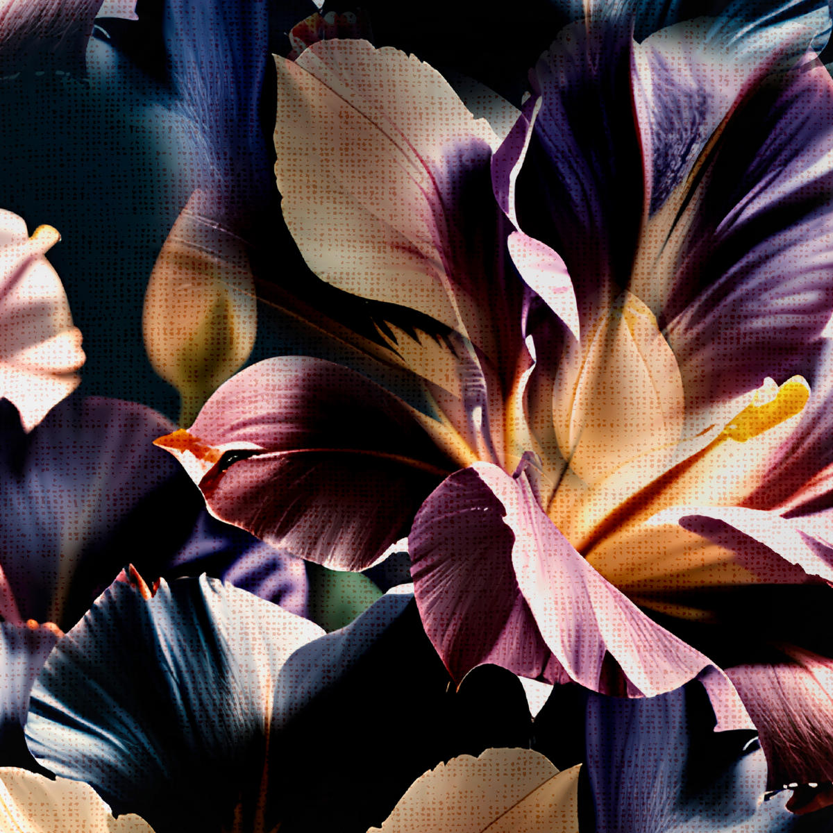 WENDEBETTWÄSCHE Satin 155/220 cm  - Lila/Schwarz, Textil (155/220cm) - Novel