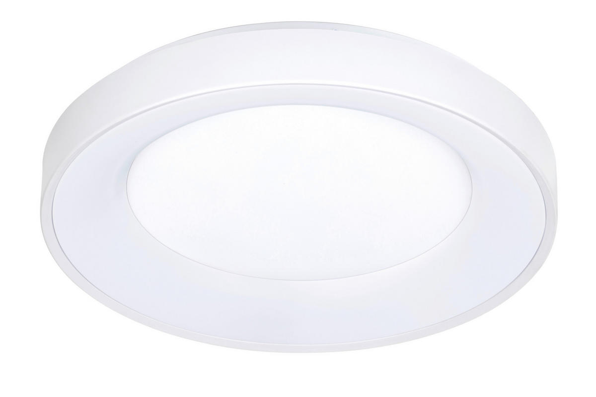 STROPNA LED-SVETILKA   40 W/4300 lm/2700-6500 K/220-240 V/ - bela, Basics, kovina/umetna masa (50/8,5cm) - Novel