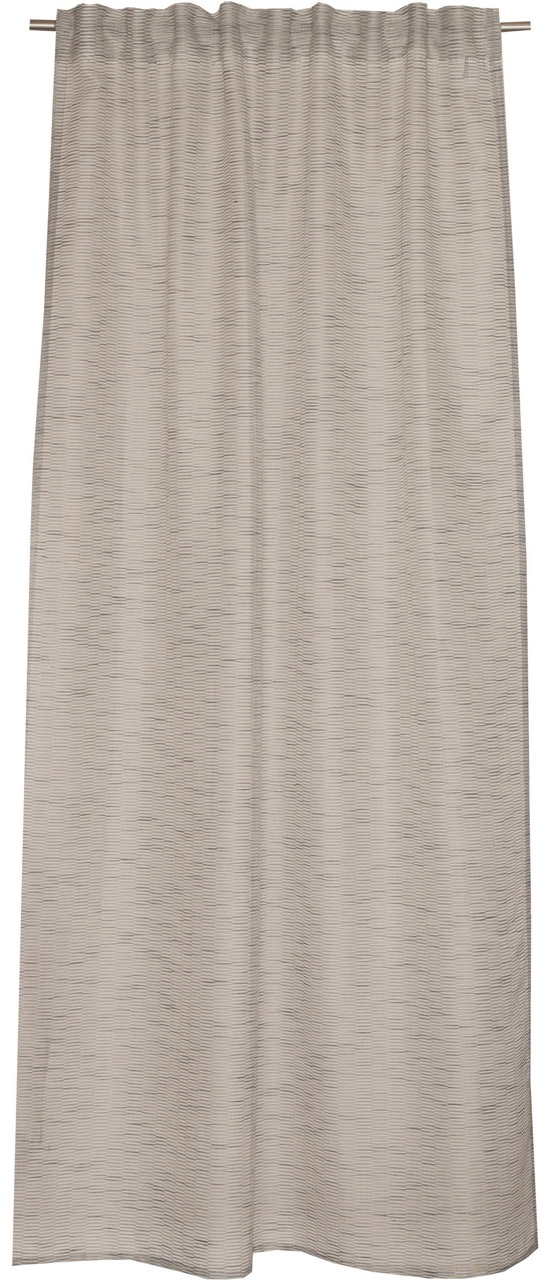 FERTIGVORHANG Meshwork transparent 130/250 cm   - Grau, Basics, Textil (130/250cm) - Schöner Wohnen