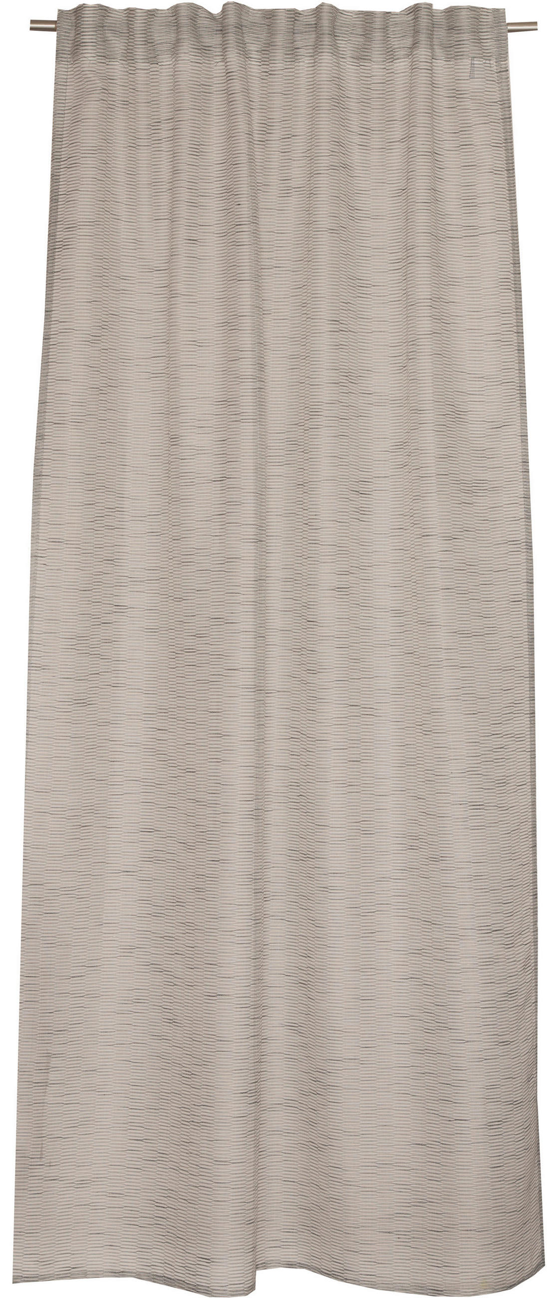 FERTIGVORHANG transparent  - Grau, Basics, Textil (130/250cm) - Schöner Wohnen