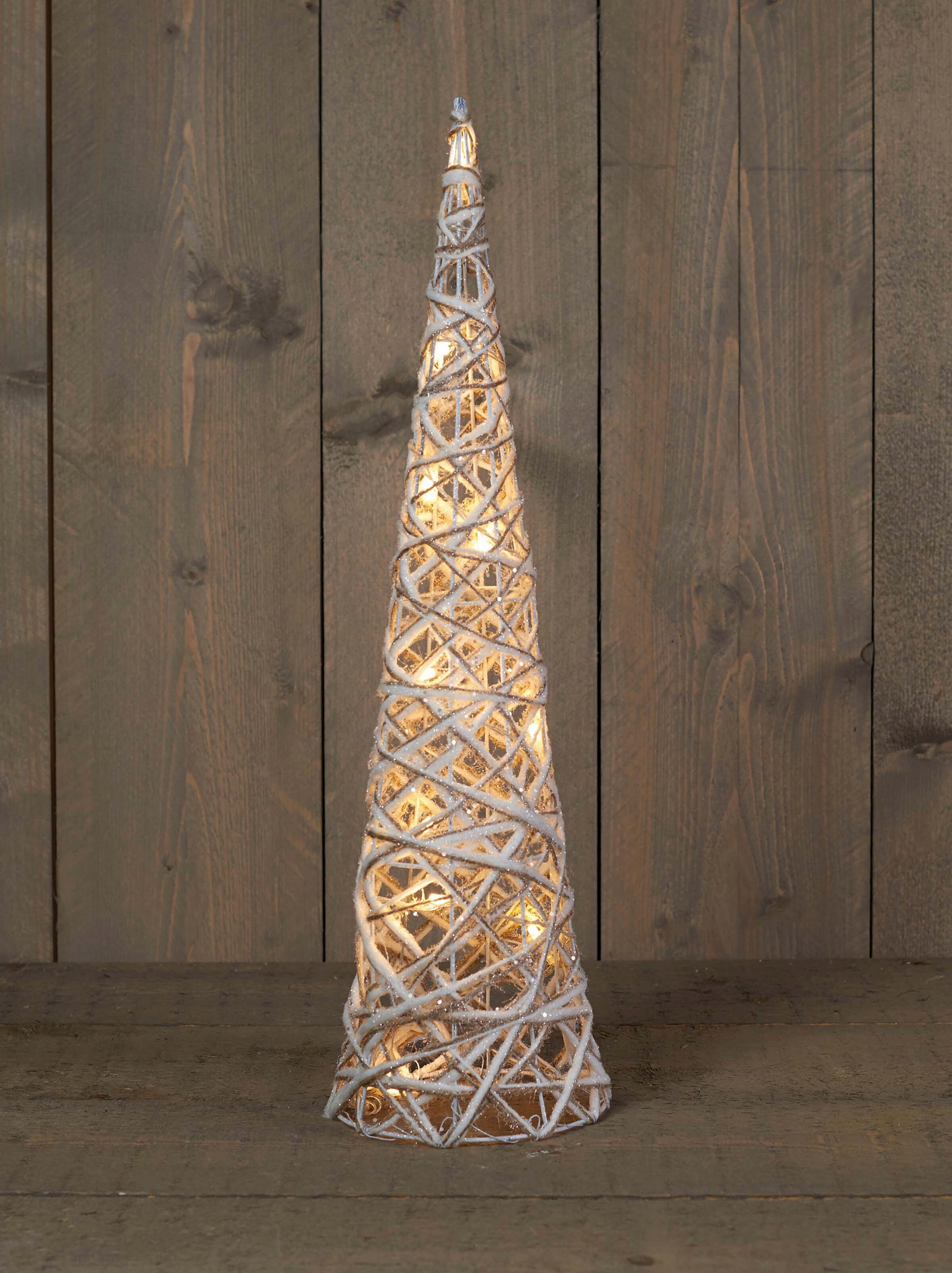 LED-DEKOLEUCHTE   - Weiß, Basics, Textil (60cm) - X-Mas