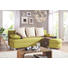 Ecksofa Grün, Beige Webstoff - Beige/Alufarben, Design, Kunststoff/Textil (195/153cm) - Carryhome Ecksofa Grün, Beige Webstoff - Beige/Alufarben, Design, Kunststoff/Textil (195/153cm) - Carryhome