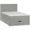 BOXSPRINGBETT 100/200 cm,  in Grau  - Schwarz/Grau, Design, Kunststoff/Textil (100/200cm) - Welnova