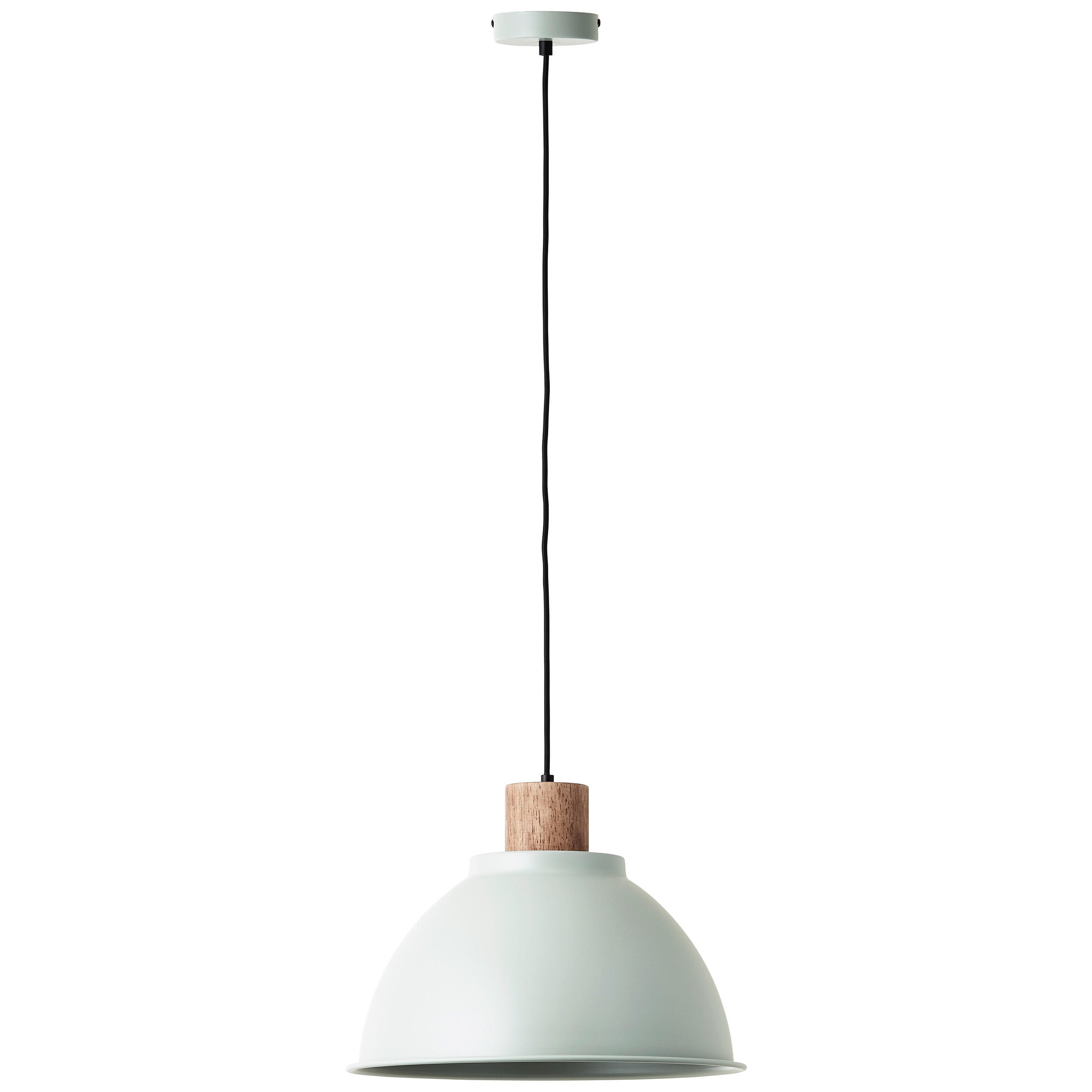ZÁVĚSNÉ SVÍTIDLO, 38/120 cm  - světle zelená, Basics, kov/dřevo (38/120cm)