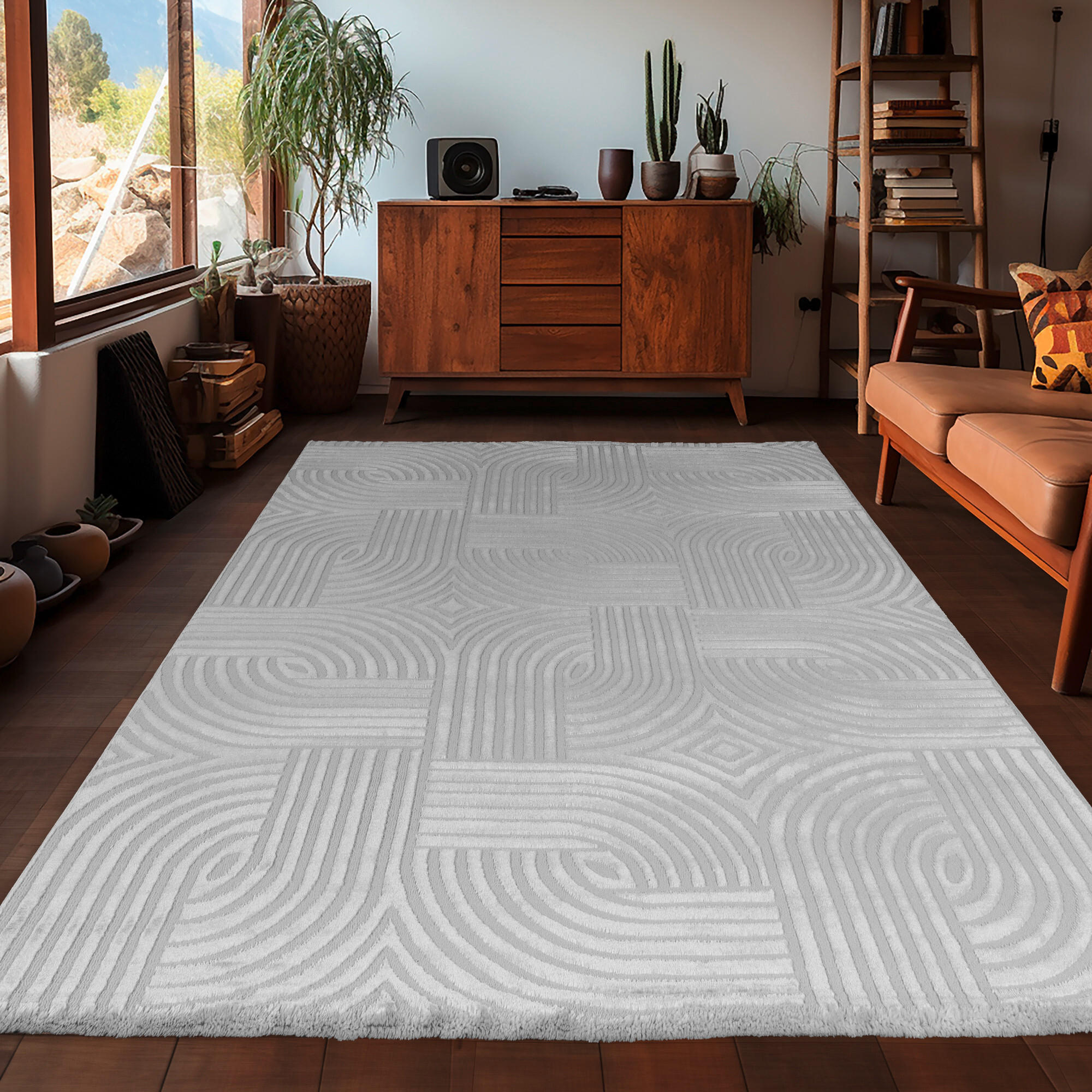 WEBTEPPICH 80/150 cm Sahara Silberfarben  - Silberfarben, Design, Textil (80/150cm) - Novel
