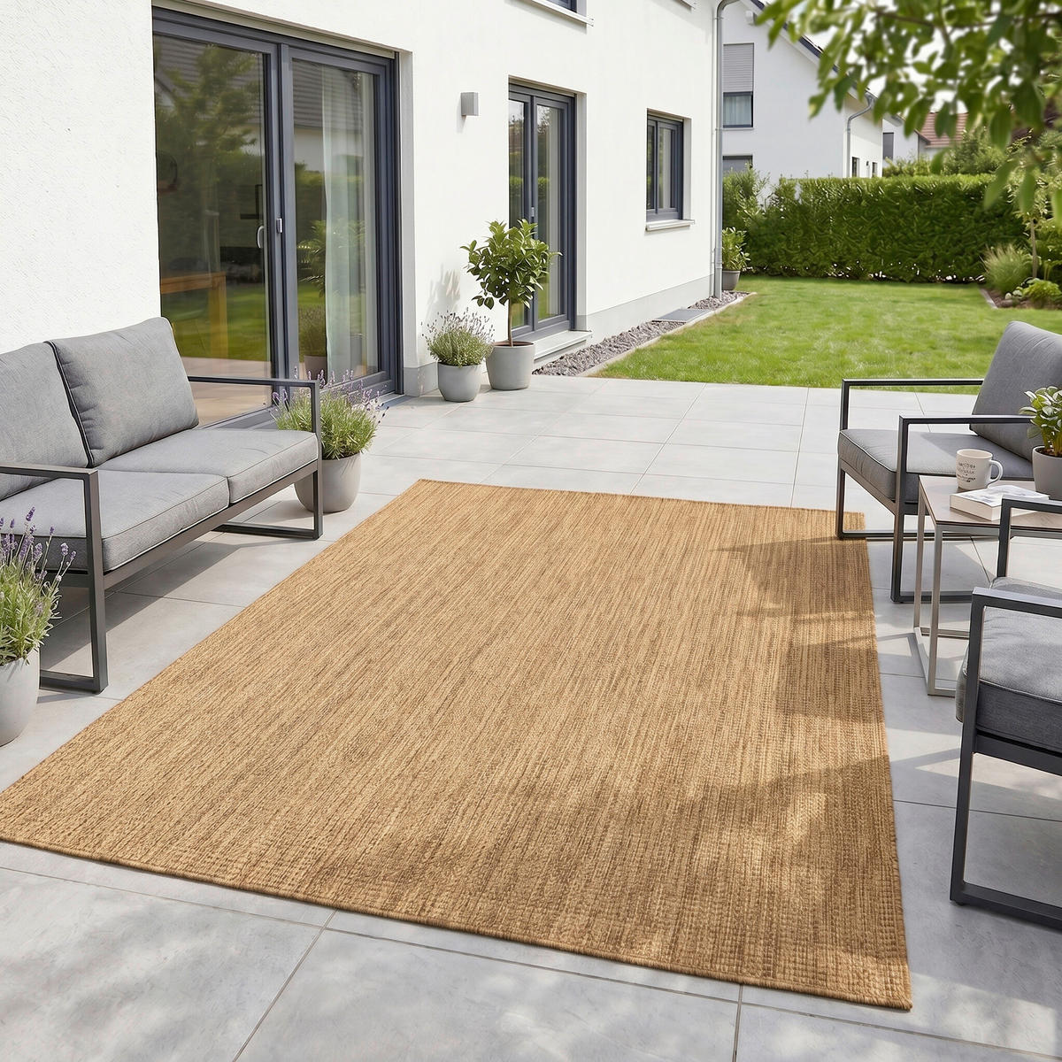 OUTDOORTEPPICH für Terrasse und Balkon 240/340 cm MIRA Braun  - Braun, Design, Textil (240/340cm) - Ayyildiz 
