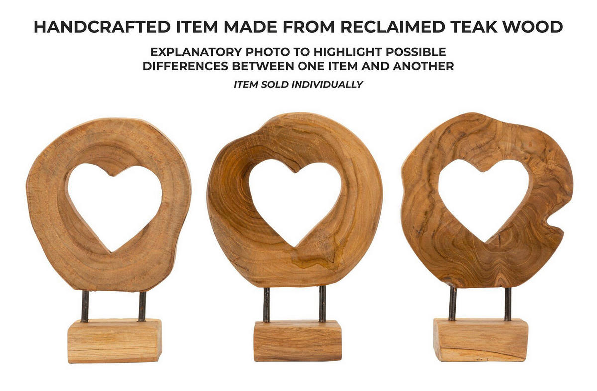 SKULPTUR - Braun, Basics, Holz (20/28/10cm)