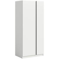 SKRIŇA S OTOČNÝMI DVERAMI, biela,  - čierna/biela, Modern, kompozitné drevo/plast (80cm) - MID.YOU