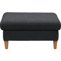 HOCKER Mikrofaser Anthrazit  - Anthrazit, KONVENTIONELL, Holz/Textil (95/49/65cm) - Cantus