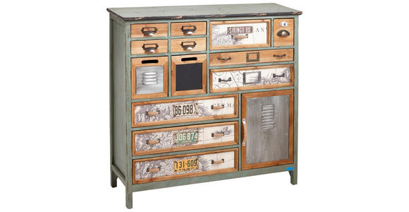 KOMMODE  in 104/98,8/32 cm  - Anthrazit/Multicolor, Trend, Holz/Keramik (104/98,8/32cm) - Landscape