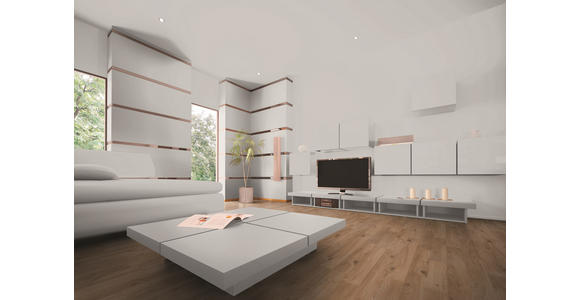 LAMINATBODEN Wintereiche Basic per m² - Eichefarben, Trend, Holzwerkstoff (137,6/19,3/0,6cm) - Boxxx