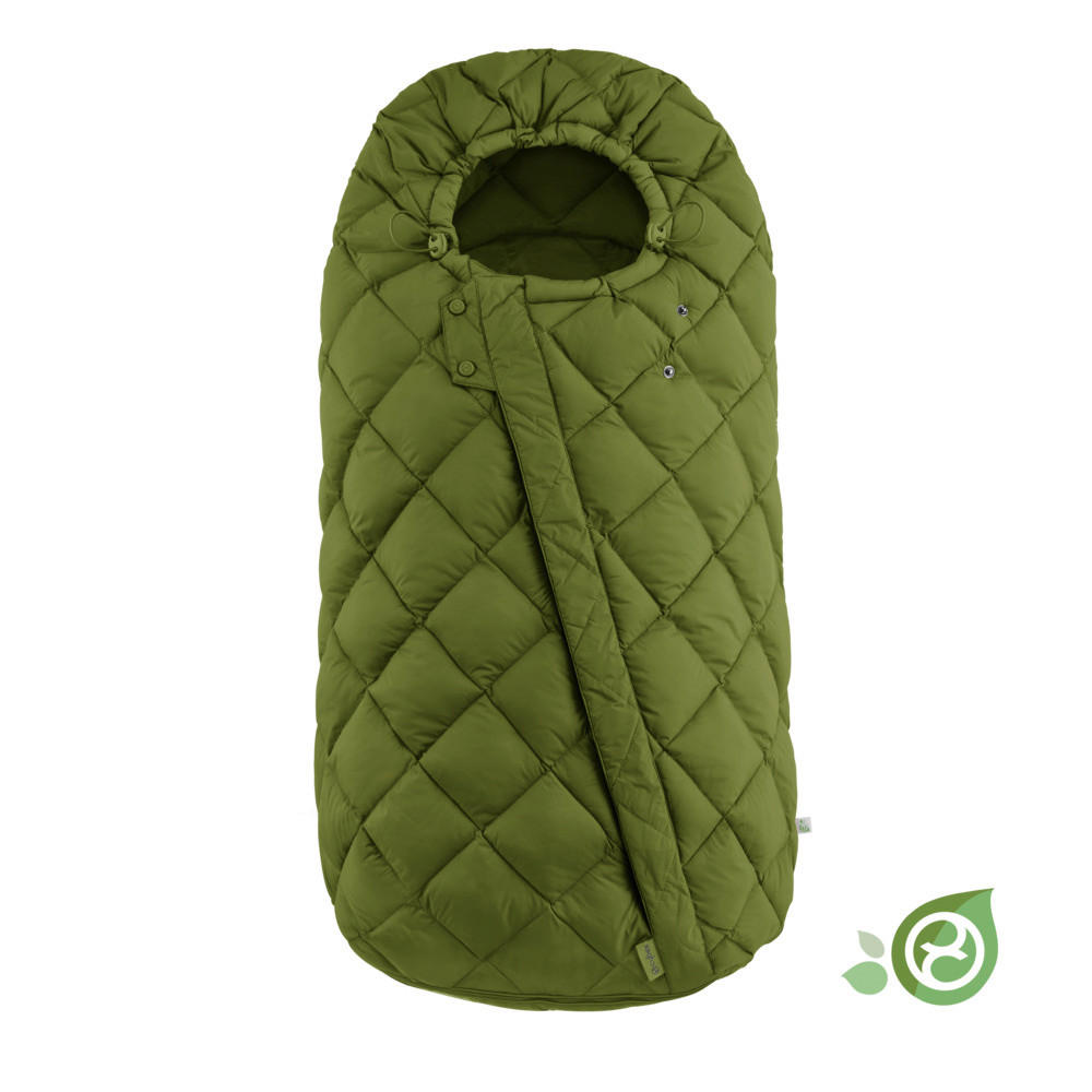 FUßSACK Snogga 2  - Grün, Basics, Textil (90/50/20cm) - cybex GOLD