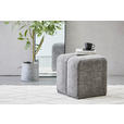 HOCKER in Textil Dunkelgrau  - Dunkelgrau, Trend, Textil (45/45/42cm) - Xora