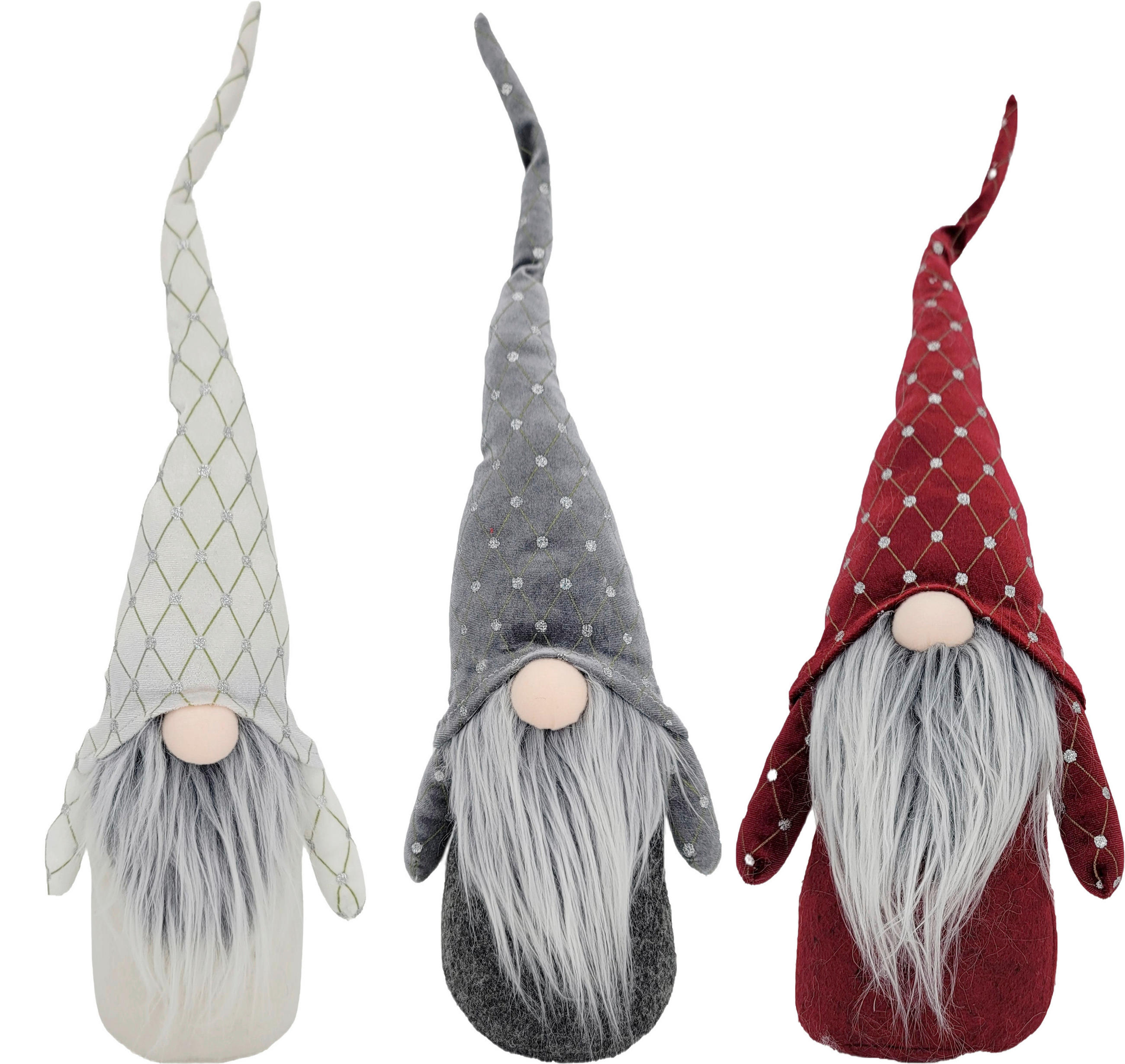 PATULJAK - bijela/tamno siva, Lifestyle, tekstil (16/55cm) - X-Mas