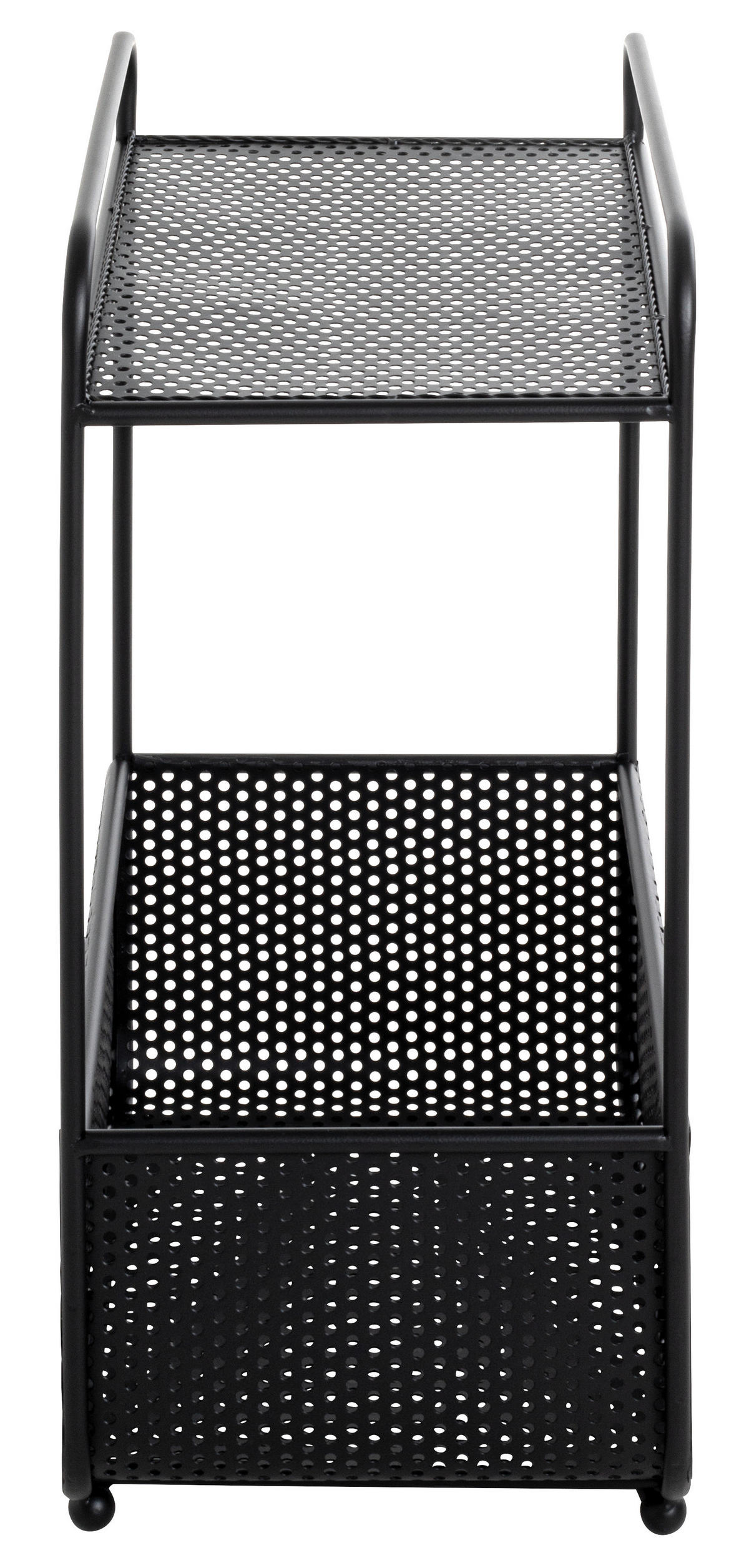BEISTELLTISCH in Metall 41/25/58 cm  - Schwarz, Design, Metall (41/25/58cm)