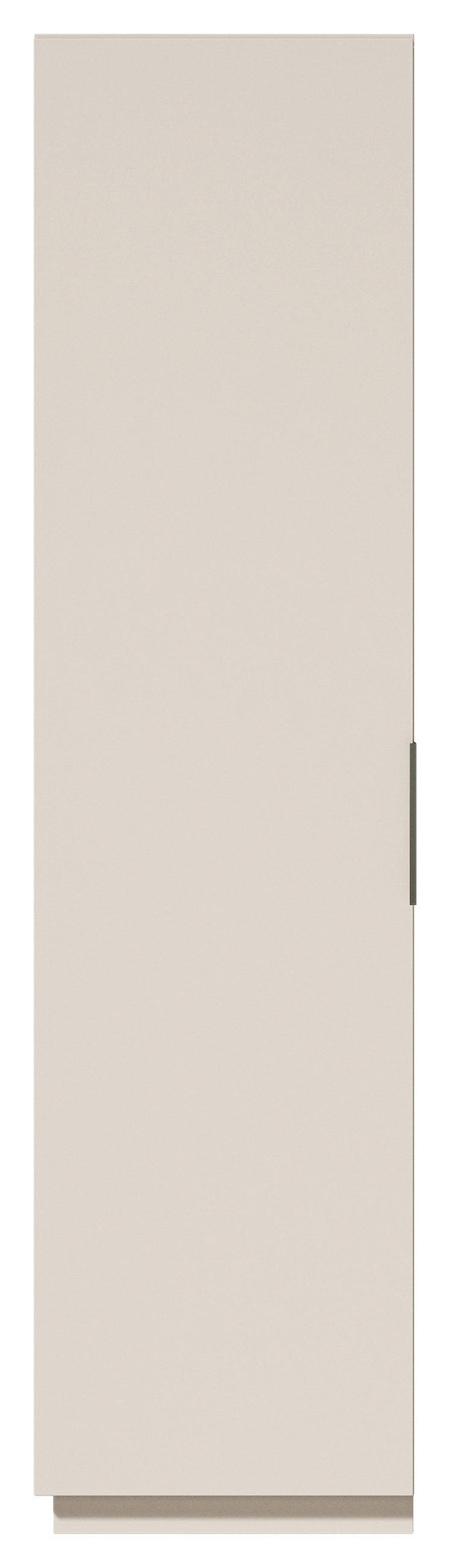 GARDEROBENSCHRANK  in 50/205/40 cm  - Kaschmir/Schwarz, Design, Holzwerkstoff/Kunststoff (50/205/40cm) - Carryhome