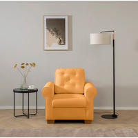SESSEL in Gelb  - Gelb/Buchefarben, Design, Holz/Textil (93/89/82cm) - MID.YOU