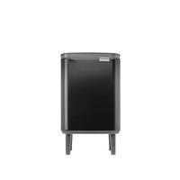 KOŠ ZA SMETI - črna, Basics, kovina (24.2/40/20.7cm) - Brabantia
