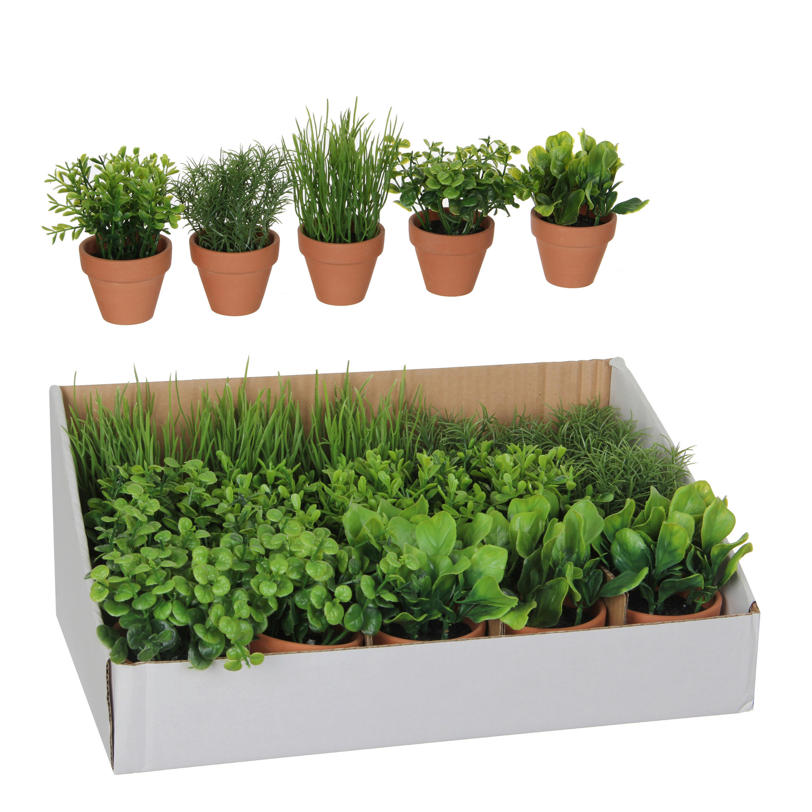 UMETNA RASTLINA - zelena, Basics, umetna masa (7/18cm)