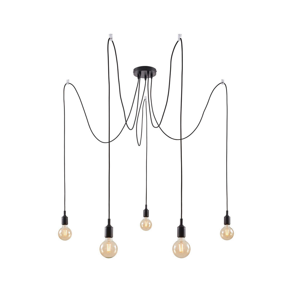 HÄNGELEUCHTE 15,0/200,0 cm   - Schwarz, Basics, Metall (15,0/200,0cm) - Paulmann