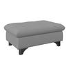 HOCKER Textil Grau  - Chromfarben/Grau, Konventionell, Textil/Metall (108/46/108cm) - Livetastic