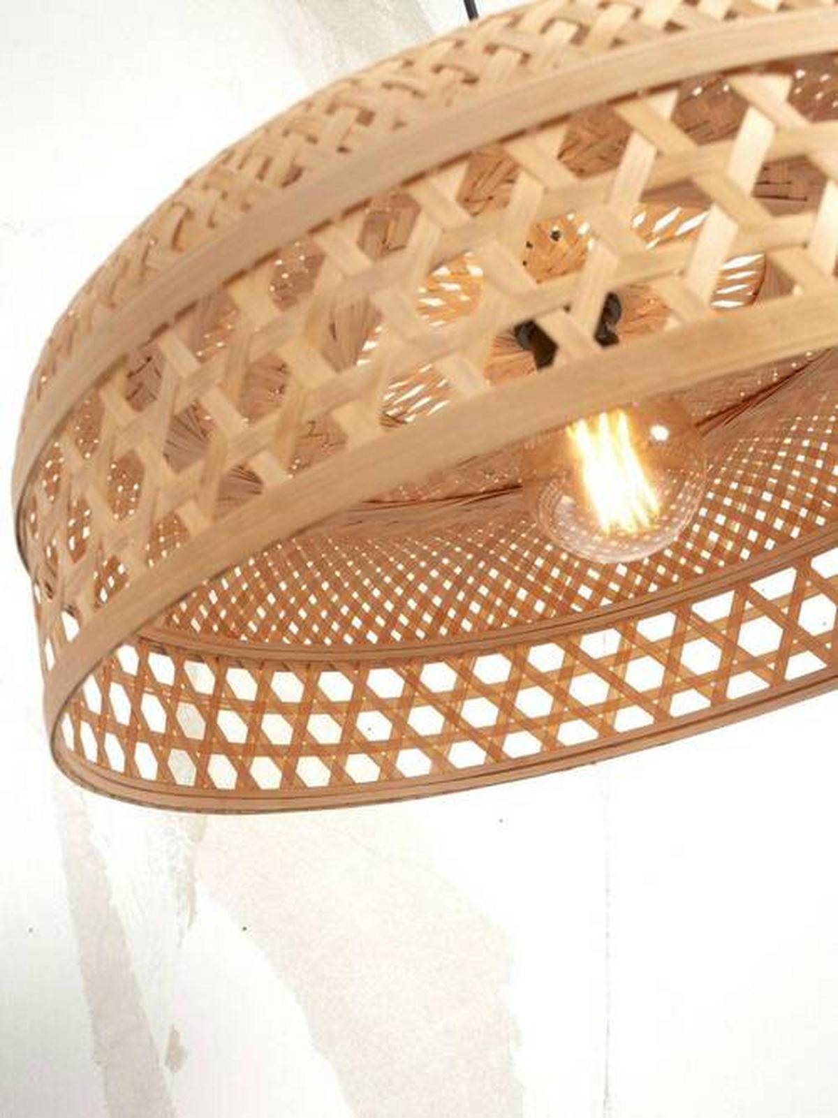 HÄNGELEUCHTE 60/18 cm  - Naturfarben, Trend, Naturmaterialien (60/18cm) - Good & Mojo