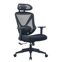 KANCELARIJSKA STOLICA  crna   - crna, Konvencionalno, tekstil/plastika (74/114-124/70cm) - Novel