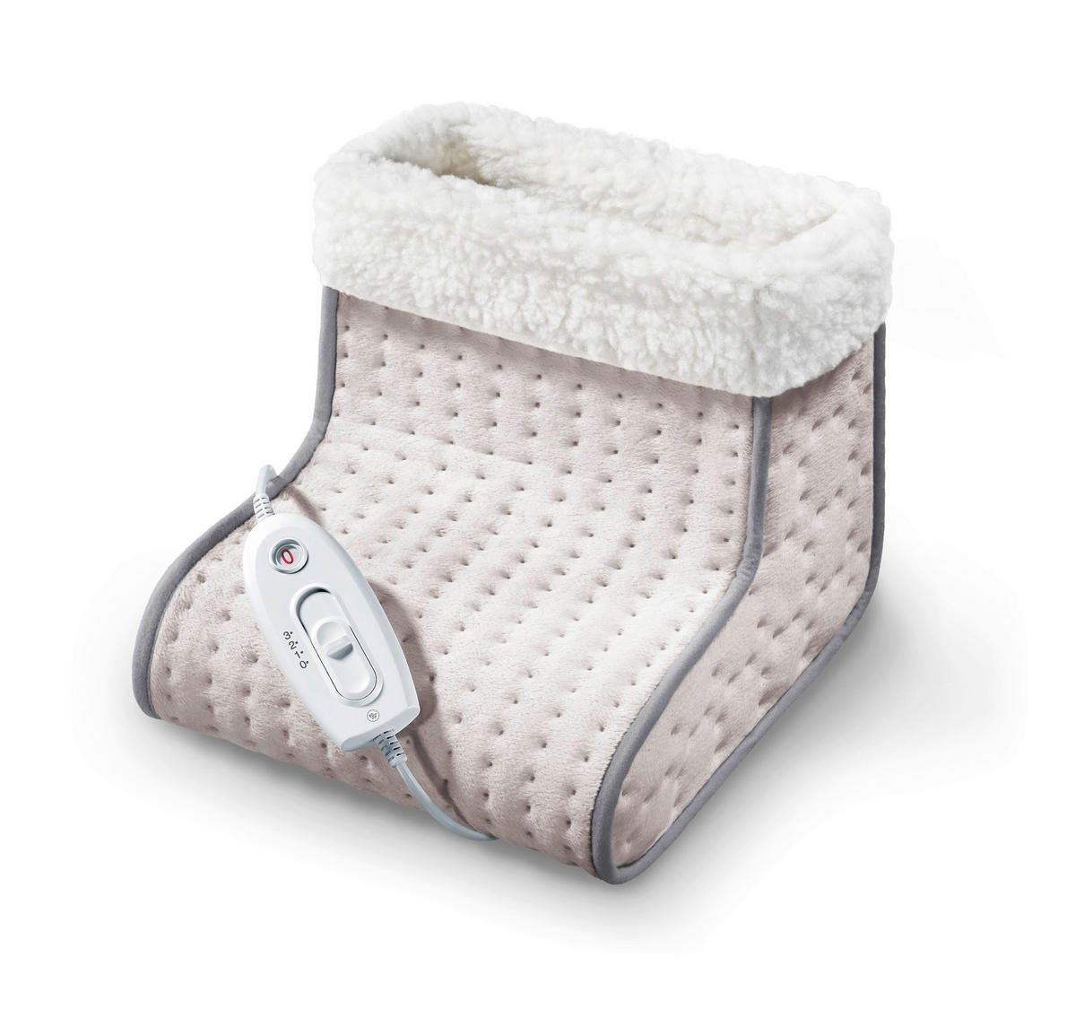 FUßWÄRMER - Beige/Weiß, Basics (39,0/25,5/29,0cm) - Beurer