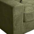 ECKSOFA Olivgrün Cord Zierkissen, Rückenkissen, Rücken echt  - Schwarz/Olivgrün, MODERN, Kunststoff/Textil (307/228cm) - Carryhome