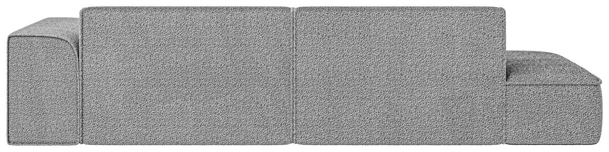 ECKSOFA BILLUND Grau Cord Nierenkissen  - Schwarz/Grau, KONVENTIONELL, Kunststoff/Textil (294/165cm) - Livetastic