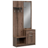 PREDSOBA temni hrast - temni hrast, Design, leseni material (90/185,5/30,5cm) - Livetastic