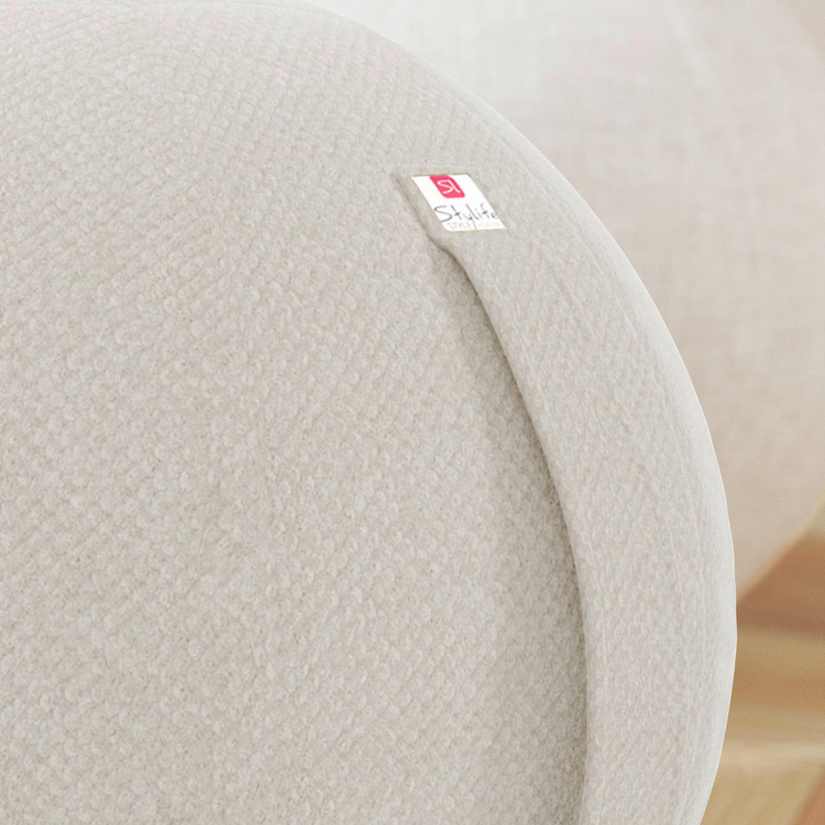 SITZBALL Plüsch  - Beige, Design, Textil (60/60/60cm) - Stylife