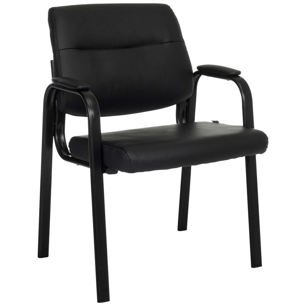 Besucherstuhl Advie V Pu Schwarz B: 60 cm