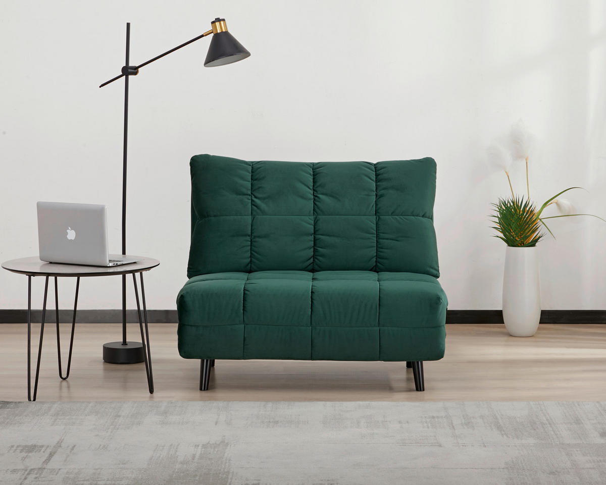 ROZKLADACIE KRESLO, textil, zelená - čierna/zelená, Design, drevo/textil (102/81/87cm) - Carryhome