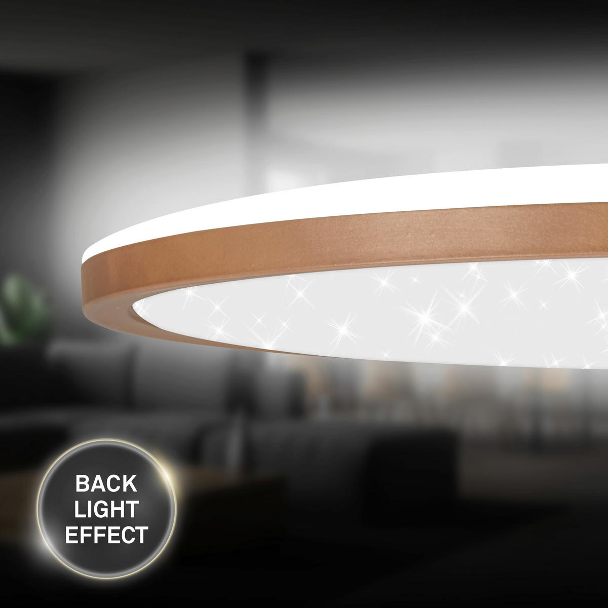 LED-PANEEL  - Mokka, Basics, Kunststoff (37,5/4,5cm)