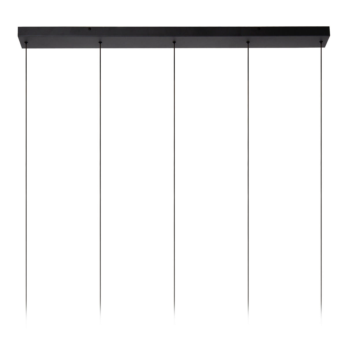 LED-PENDELLEUCHTE 127/12/150 cm  - Schwarz, Design, Metall (127/12/150cm) - Lucide
