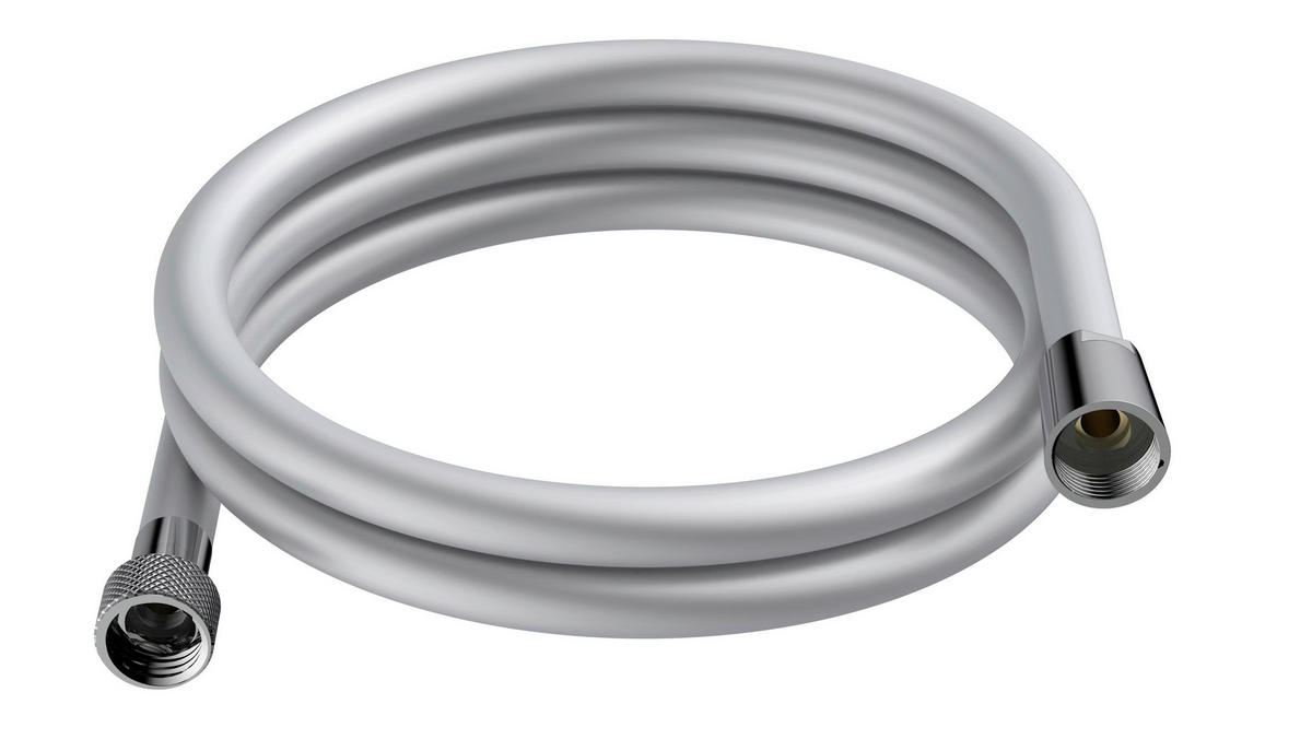 BRAUSESCHLAUCH  150 cm  - Silberfarben, Basics, Kunststoff (150cm) - Schütte