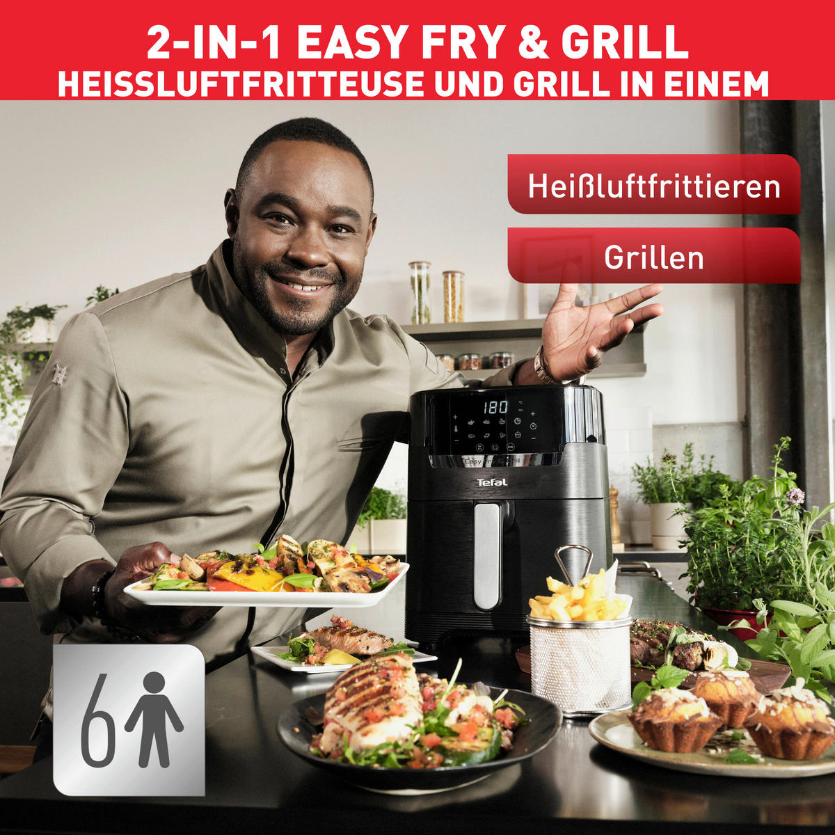 FRITTEUSE 4,2 L  - Schwarz, Basics, Kunststoff (4,2l) - Tefal