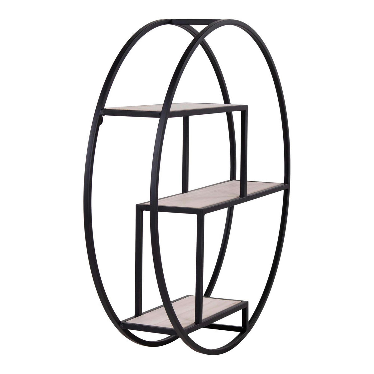 WANDREGAL 62/14/62 cm  - Schwarz, Design, Metall (62/14/62cm)