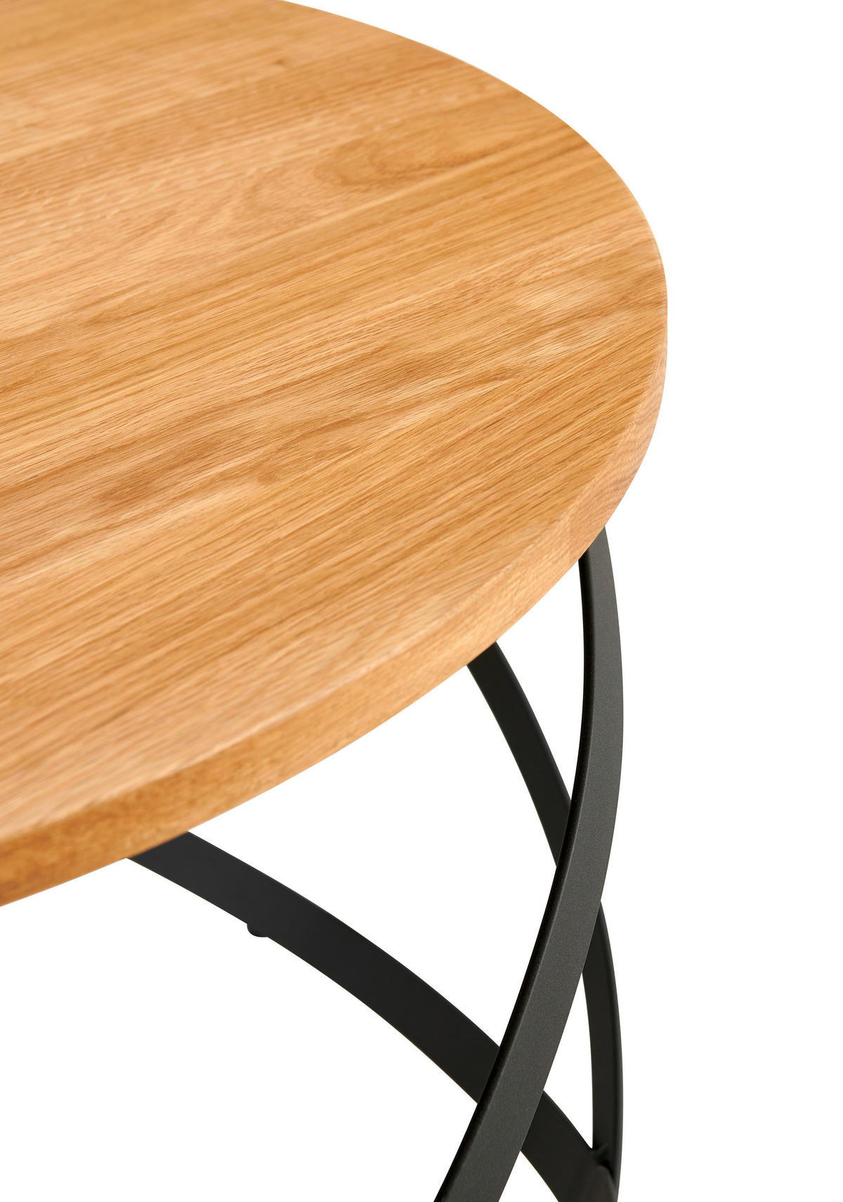 COUCHTISCH in Holz, Metall  - Schwarz/Naturfarben, Design, Holz/Metall (70/40/70cm) - Livetastic