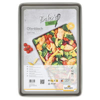 BAKPLÅT - grå, Basics, metall (30/44,5/2,5cm) - Birkmann