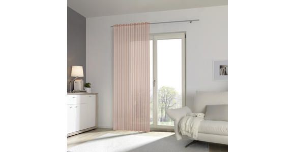 FERTIGVORHANG halbtransparent - Terracotta, Basics, Textil (140/245cm) - Esposa
